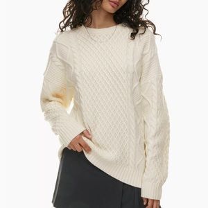 Aritzia cable knit sweater